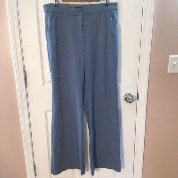 Women’s Express Editor High Waisted Trouser Flare Pant Size 14L - Picture 2 of 12